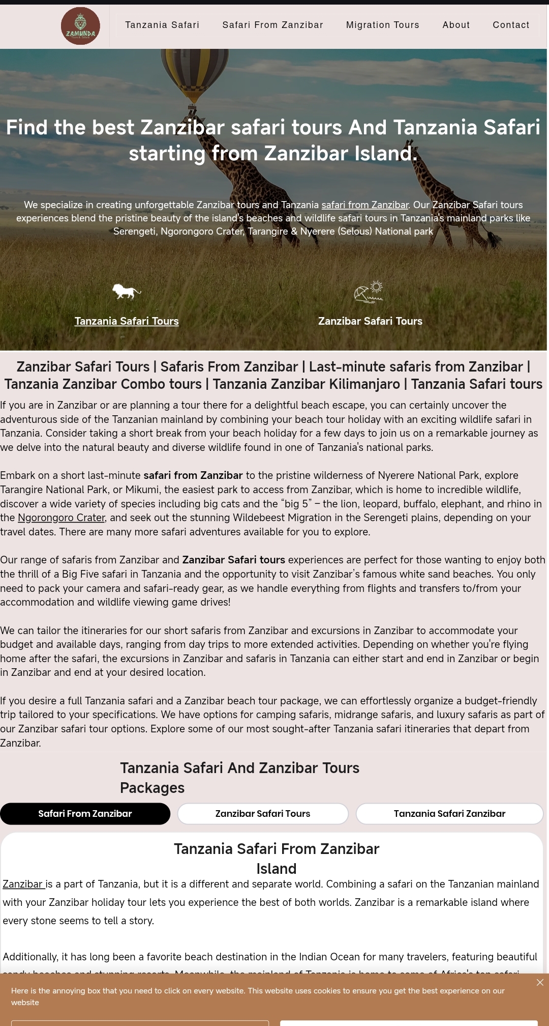 Zanzibar safari tours