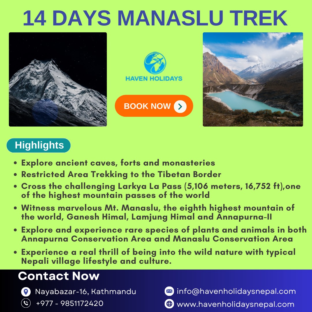 14 Days Manaslu Trek